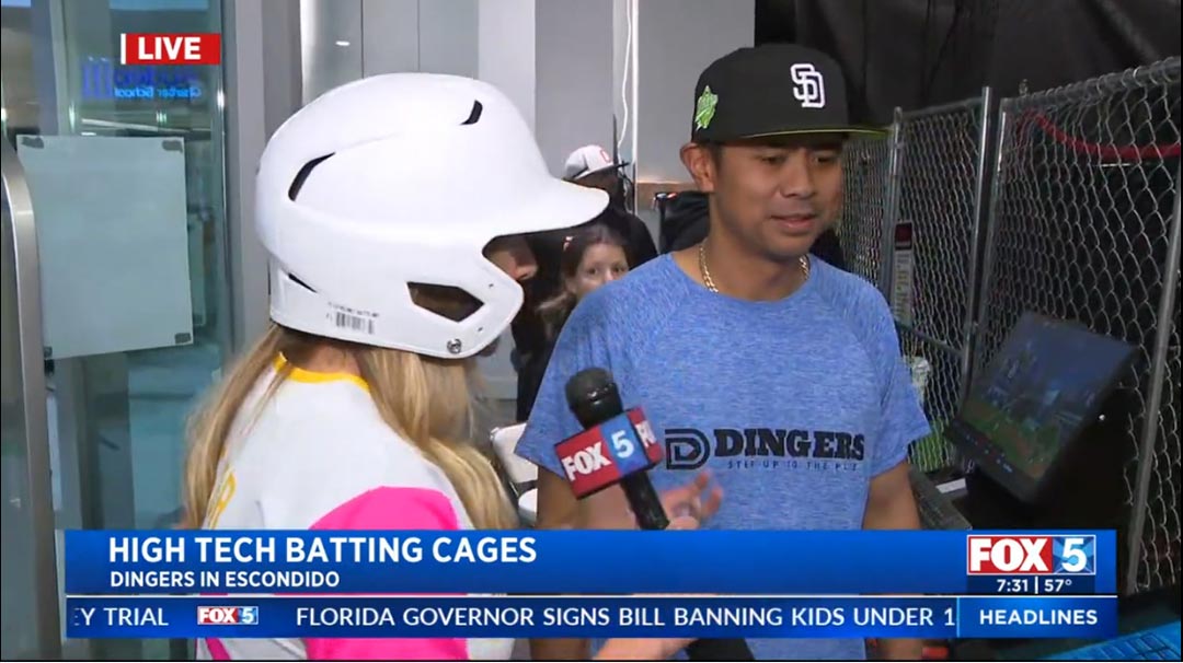 ProBatter PX3 Featured in a New Fox 5 Report from Dingers Training Center – Escondido, San Diego, CA